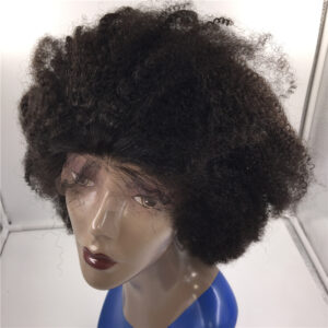 lace front wig afro curl
