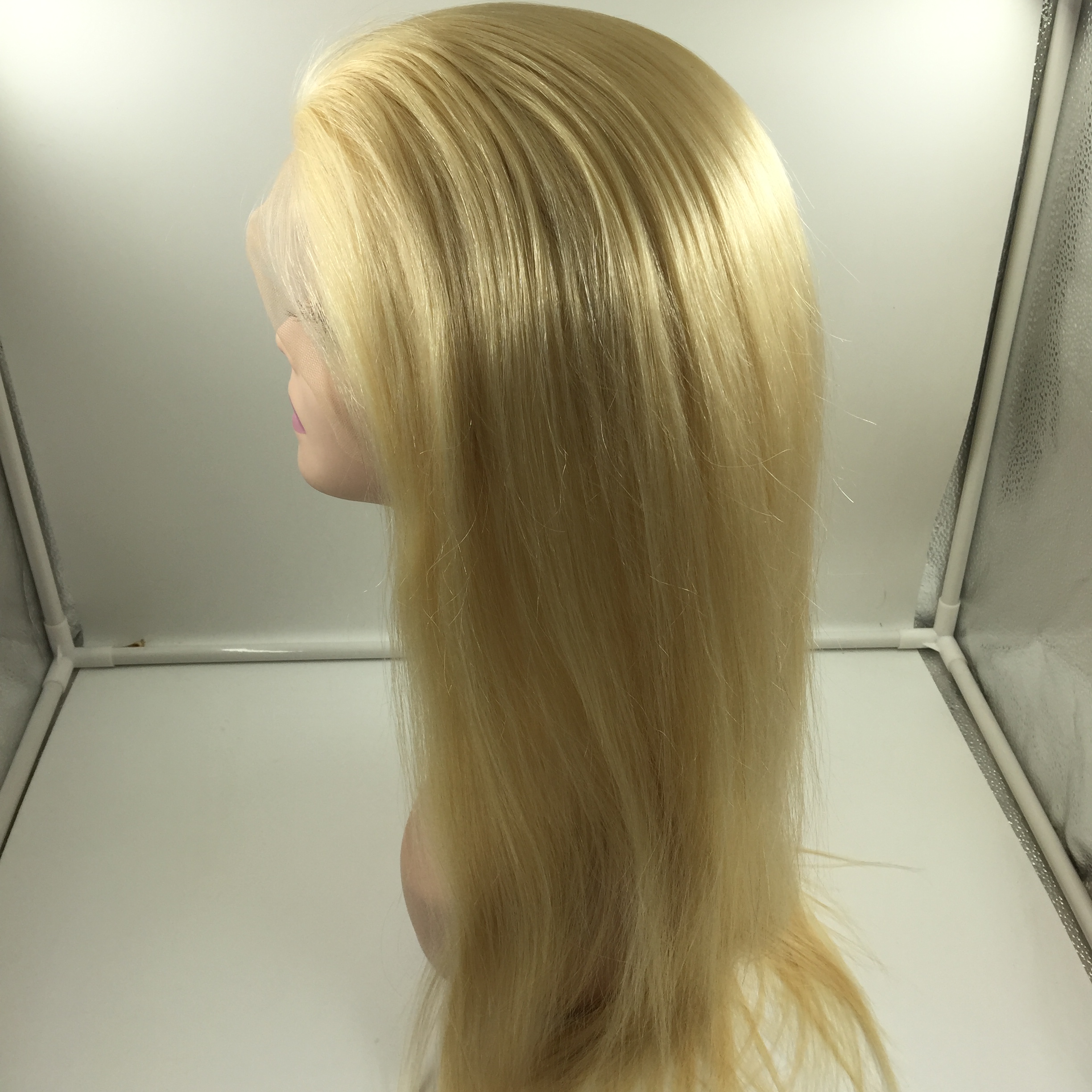 Platinum Blonde Transparent Lace Human Hair Wigs Lace Front Wigs