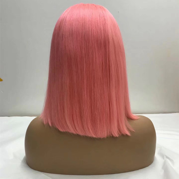 Lace front wig human hair