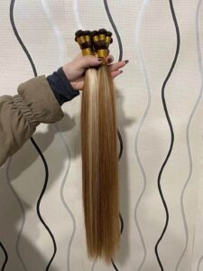 hand tied hair weft