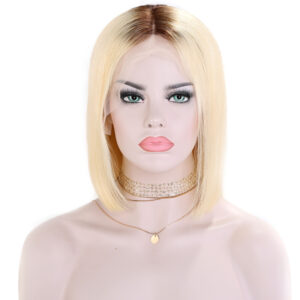 Blonde BOB lace front wig ombre